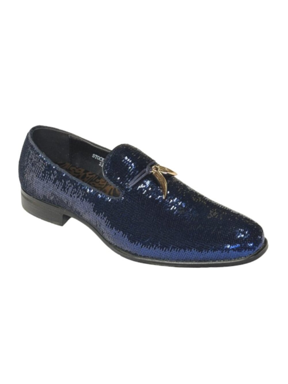 After Midnight 6759 Men’s Blue Sequin Loafers Dress Shoes Formal Slip-On